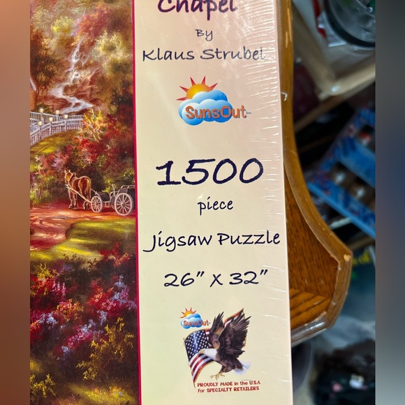 Jigsaw puzzle 26” X 32” Mountain Chapel by Klaus Struble 1500 pieces - Picture 2 of 6